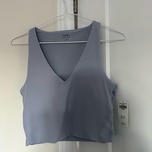 Abercrombie Crop Workout V Neck Tank Size M